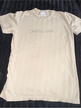 Careful Now Short Sleeve Crewneck Tee - Cream